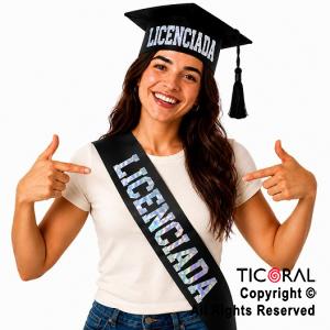 KIT ME RECIBI LICENCIADA METALIZADO CON PLATA TORNASOL